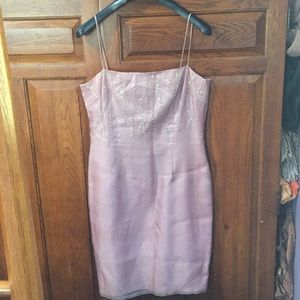 Laundry shelli segal silk lavender dress 10